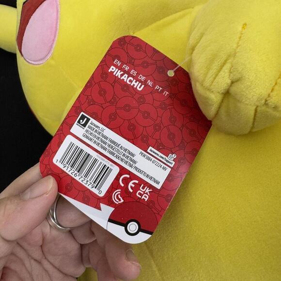 Pokemon Jazwares Pikachu 24” inch Plush Yellow Soft New Tag - Picture 8 of 11